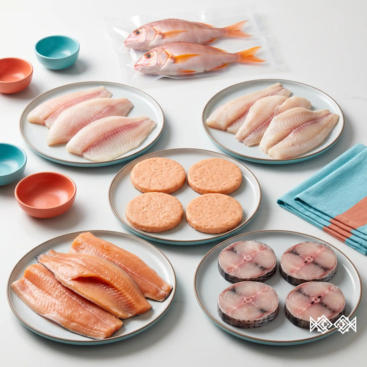 Combo Despensa Familia a domicilio en Bogotá: Trucha, Bagre, Tilapia, Mojarra y Hamburguesas de Salmón | Pura Agalla