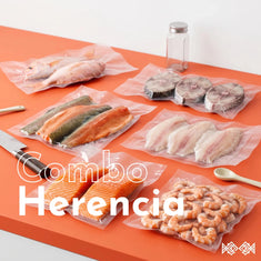 Combo Herencia a domicilio en Bogotá: Salmón, camarones, tilapia, bagre, mojarra y trucha | Pura Agalla
