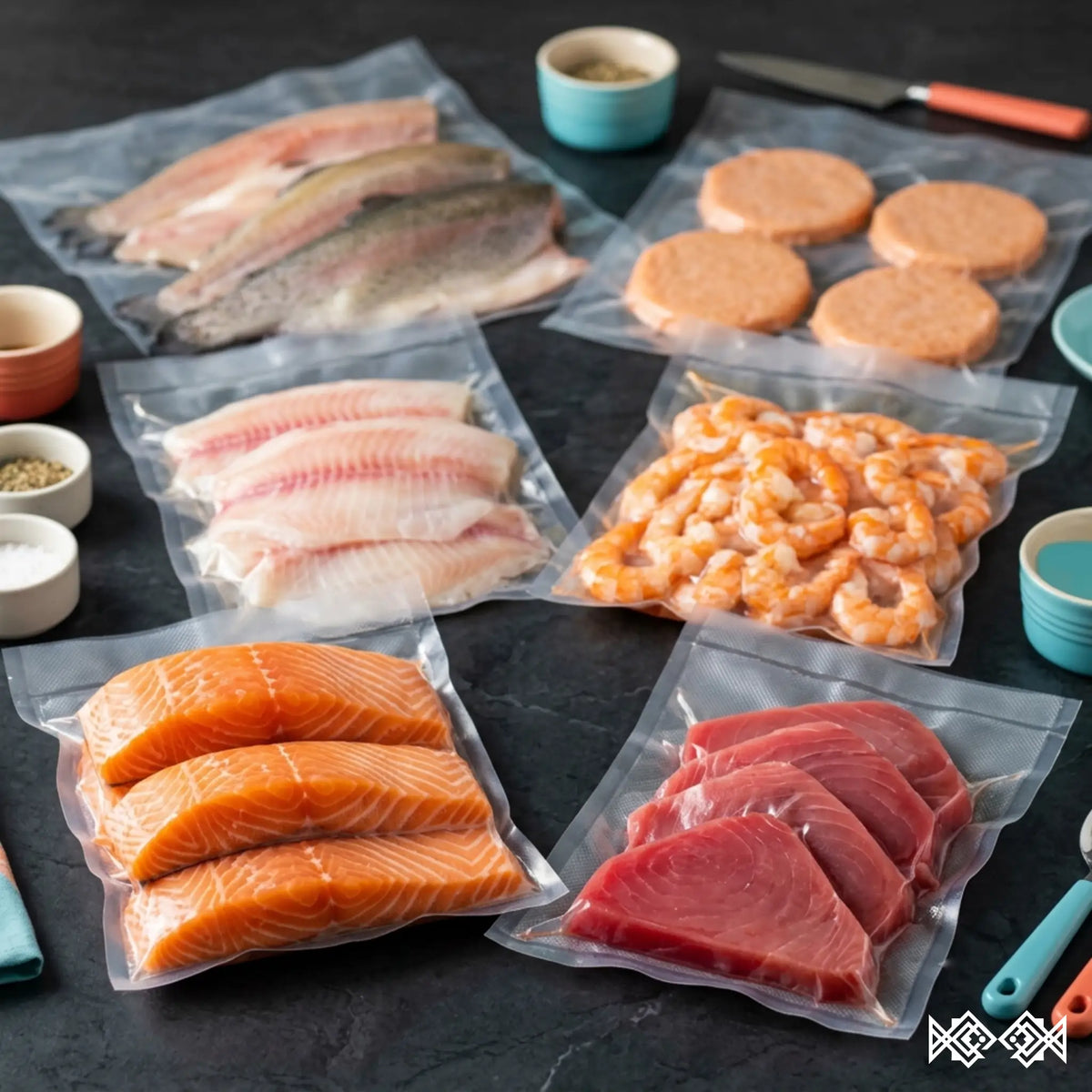 Combo Home Office a domicilio en Bogotá: Salmón, Atún, Tilapia, Camarón, Trucha, Hamburguesas de Salmón | Pura Agalla