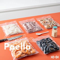 Combo Paella & Arroces a domicilio en Bogotá: Camarón, Alemeja, Mixtura, Téntaculo y Calamar | Pura Agalla
